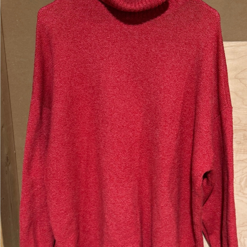 bp Red Cowl Neck Sweater